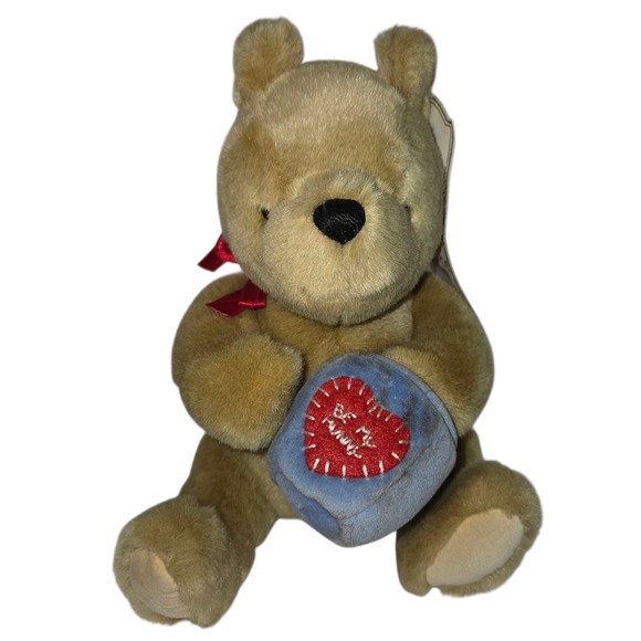 Gund Classic Pooh Be My Hunny Pot Plush Stuffed Toy With Tag Disney 8" - Picture 1 of 6